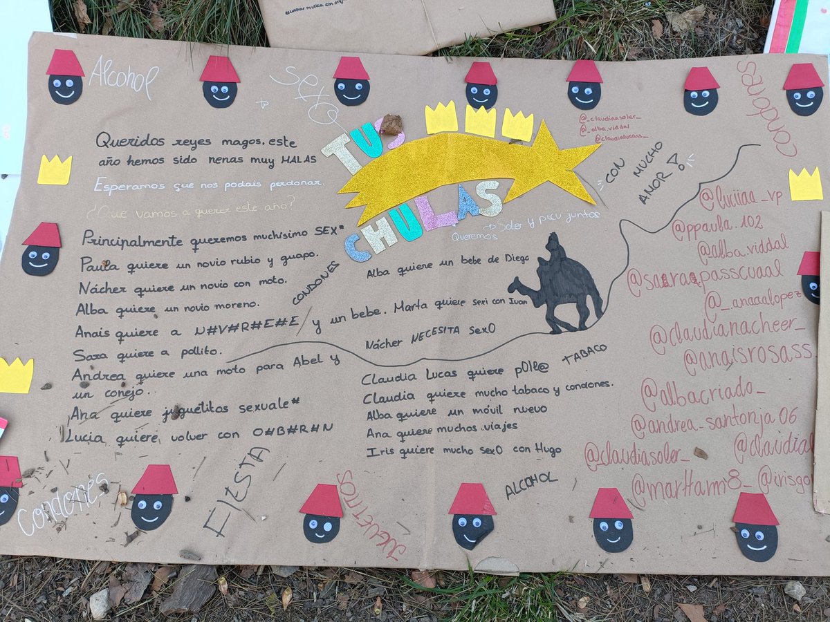 Kandelaphoto's tweet photo. Estoy a favor de la libertad de expresión, pero creo que colocar esta carta en el #campamentorealalcoi repleto de niños, es cuanto menos inapropiado. Les traerán carbón y no será para la barbacoa😁
@informacion_es #ReyesMagos2023 https://t.co/ZqBnYimmC6