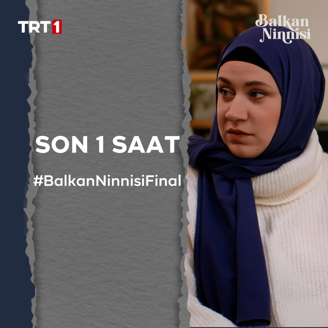 Heyecan dorukta 👀
Son 1 saat ⌛️
#BalkanNinnisiFinal

#BalkanNinnisi final bölümüyle bu akşam 20.00’de #TRT1’de 🌊
<a href="/trt1/">TRT 1</a>