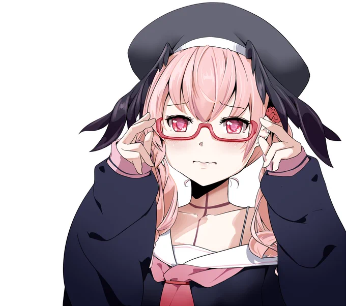 眼鏡をかけてみたコハルちゃんです。#ブルアカ #下江コハル 