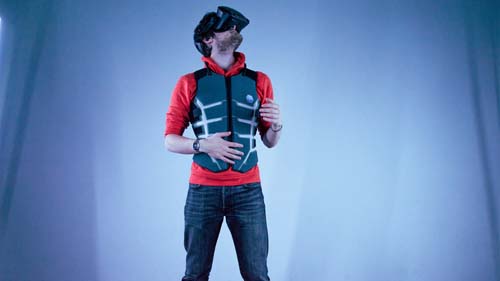 _inallsenses's tweet photo. Wouldn't mind giving this #haptic vest a go!
Honorary winner in Virtual & Augmented Reality of #CES2023: #Skinetic allows the user to feel different life-like #sensations according to the interactions within the virtual environment @Skinetic_ @actronika https://t.co/U5LOGHJeyZ https://t.co/DxC629Tg3E