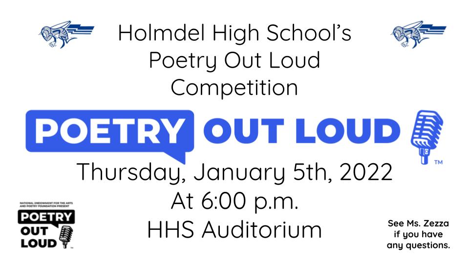 Matt Kukoda, Ed.D. (@drmattku) on Twitter photo The annual <a href="/HolmdelHS/">Holmdel High School</a> <a href="/PoetryOutLoud/">PoetryOutLoud</a> competition will be held at 6:00 PM this evening in the Auditorium. Please check out our digital program, here: docs.google.com/presentation/d…. The annual <a href="/HolmdelHS/">Holmdel High School</a> <a href="/PoetryOutLoud/">PoetryOutLoud</a> competition will be held at 6:00 PM this evening in the Auditorium. Please check out our digital program, here: docs.google.com/presentation/d….