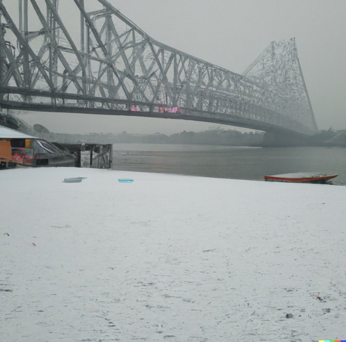 angshuman_ch's tweet photo. Please note that these specific AI images of snowed-in Kolkata were created by @Shouvik15613655. Some digital portals have wrongly attributed them to me. I have only created the ones posted on my own tweet thread below. I totally love these though 😍😍 https://t.co/rUWRJPbtex