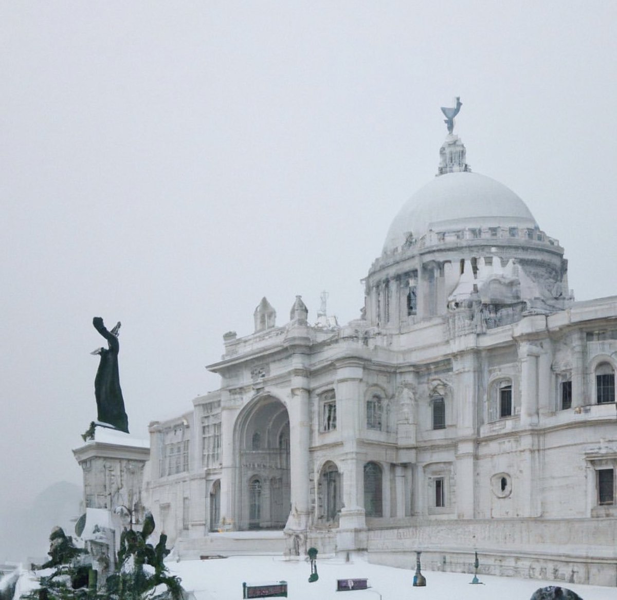 angshuman_ch's tweet photo. Please note that these specific AI images of snowed-in Kolkata were created by @Shouvik15613655. Some digital portals have wrongly attributed them to me. I have only created the ones posted on my own tweet thread below. I totally love these though 😍😍 https://t.co/rUWRJPbtex