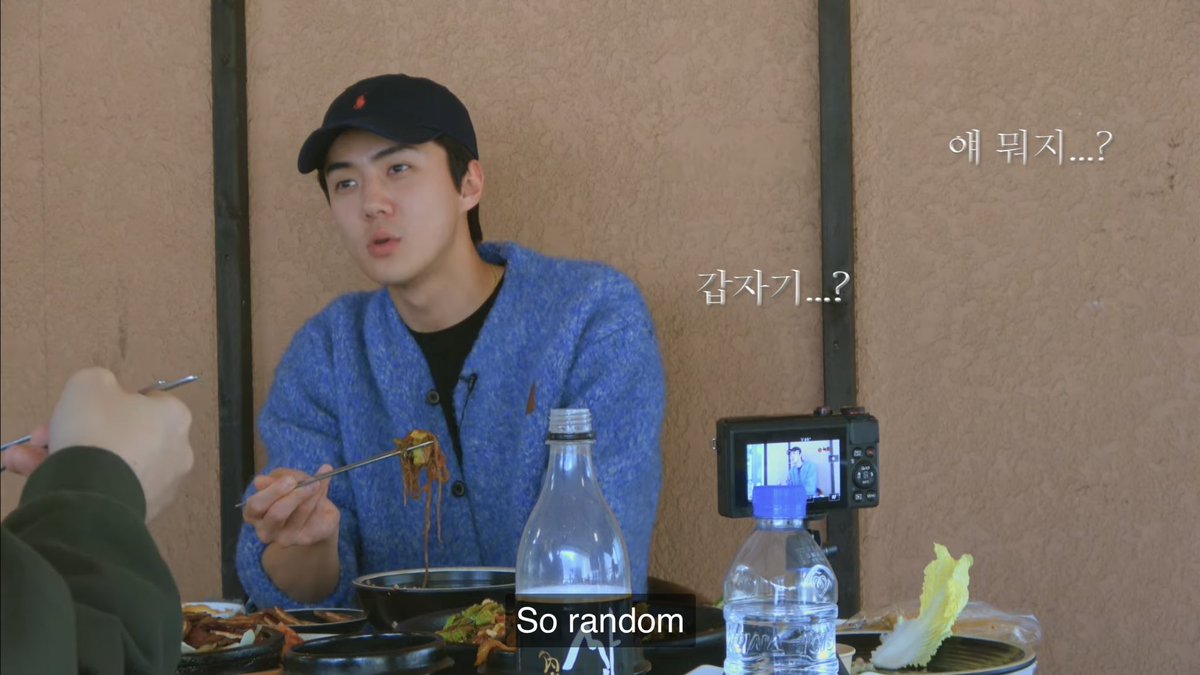 oshcuddles's tweet photo. sehun said when the video comes out the fans would think “what’s wrong with him?” “so random” 😭😭 https://t.co/jo6SQ1aYIW