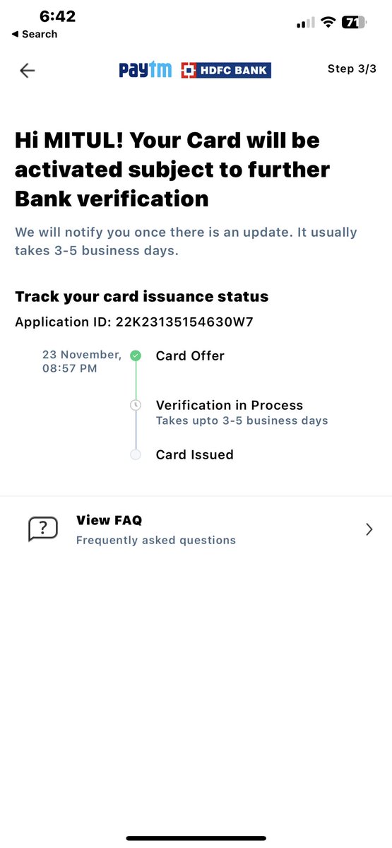 Mitulvithani_'s tweet photo. Paytm offer to karta hain lekin 2 month tak verification nahi aata hain or offer panding rah jaati hain so please paytm card provide kardo thankyou @Paytm @Paytmcare @PaytmMoney https://t.co/cYeiZTbGvE