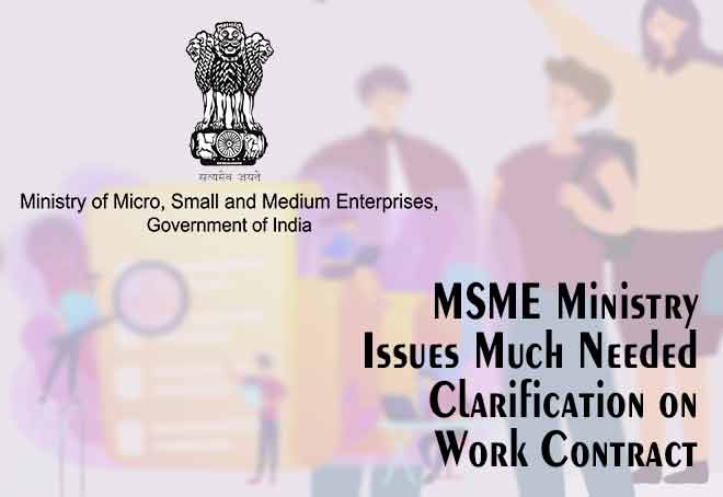 knnindia's tweet image. MSME Ministry issues much needed clarification on Work Contract

#MSMEs #WorkContract #Advisory

knnindia.co.in/news/newsdetai…