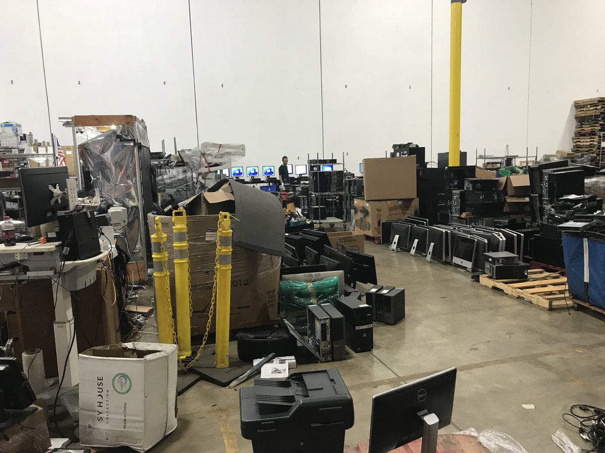 SEdata's tweet photo. The SED Team is ready to process your e-recycling needs in 2023! 

Schedule your drop-off or pick-up (600 lbs. or more) today by contacting us at https://t.co/htCuW7oFw9 https://t.co/9NcBECx6Of