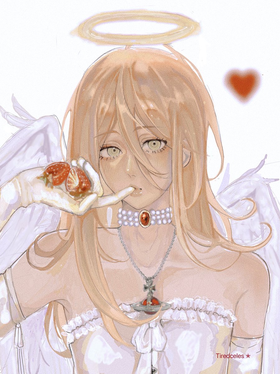 tiredceles_'s tweet photo. 🍓🤍#angeldevil #chainsawman https://t.co/LV7nhB39HN