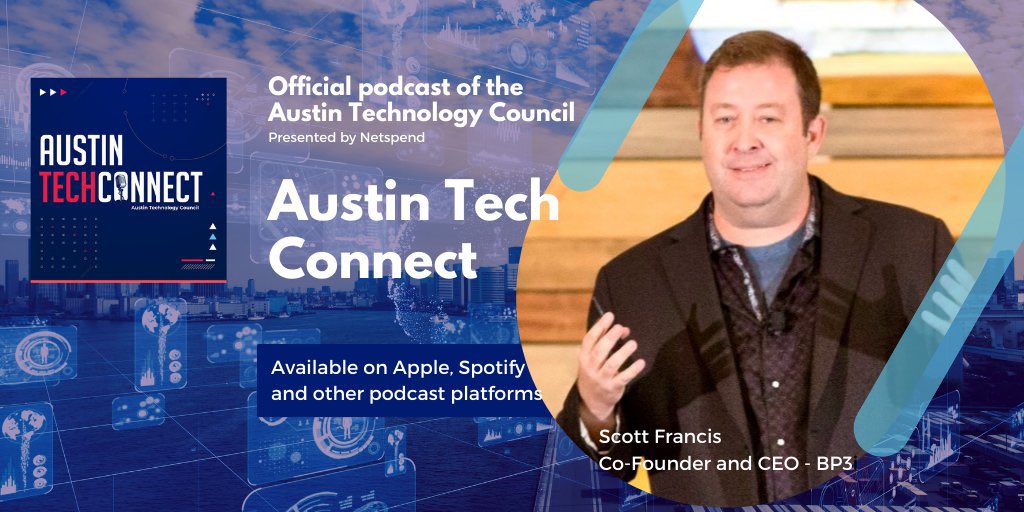 thomsinger's tweet photo. This week’s “Austin Tech Connect” is an interesting chat with @sfrancisatx - CEO at BP3.  Don’t miss an episode of the @ATCouncil podcast.  #austin #austintech #austintechnology #atx #austintx https://t.co/HsUbdJmyRV