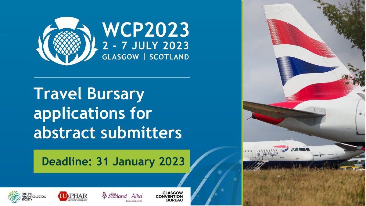 CORRECTION: #WCP2023 Travel Bursary applications close 31 January 2023. ✈️

Open to #postgraduate students or #EarlyCareerResearchers from lower- or middle-income countries who have submitted an abstract to present at WCP2023: wcp.eventsair.com/wcp2023/bursar…

Apologies for any confusion.
