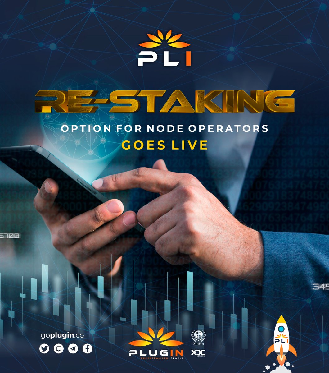 GoPlugin's tweet image. We are glad to inform that #PLI Rewards Re-staking option for Node Operators is now live.
It offers our node members an easy-to-use interface, where they can restake their reward tokens to earn more rewards.
lnkd.in/dcme3y2Z
#PluginOnXDC #NodeOperators #Decentralization
