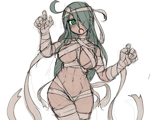 手癖で描くとどれも同じような顔になる 