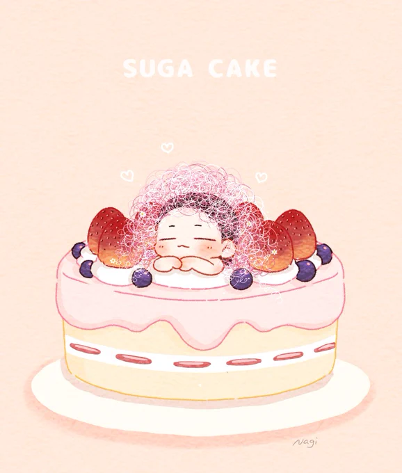 ケーキの上にのってそうな#AgustD 