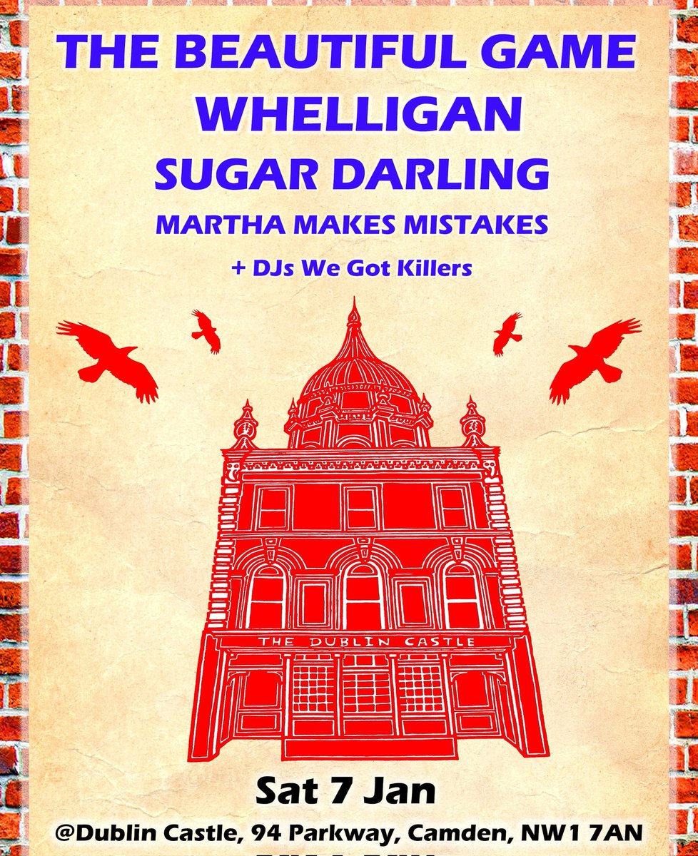 TonyBugbear's tweet photo. Back with the wheels of feels 7 Jan @DublinCastle after @BeautifulGameUK @WhelliganBand #SweetDarling & @Marthasmistakes #DJs #WeGitKillers Tickets https://t.co/w2wu4Xdsmz. Only the very best #BackRoomBangers Free after 11 @BugbearMusic @ViveLeRock1 @Gigwise @_stickyfloors_ @NME https://t.co/VP4svGTxfB