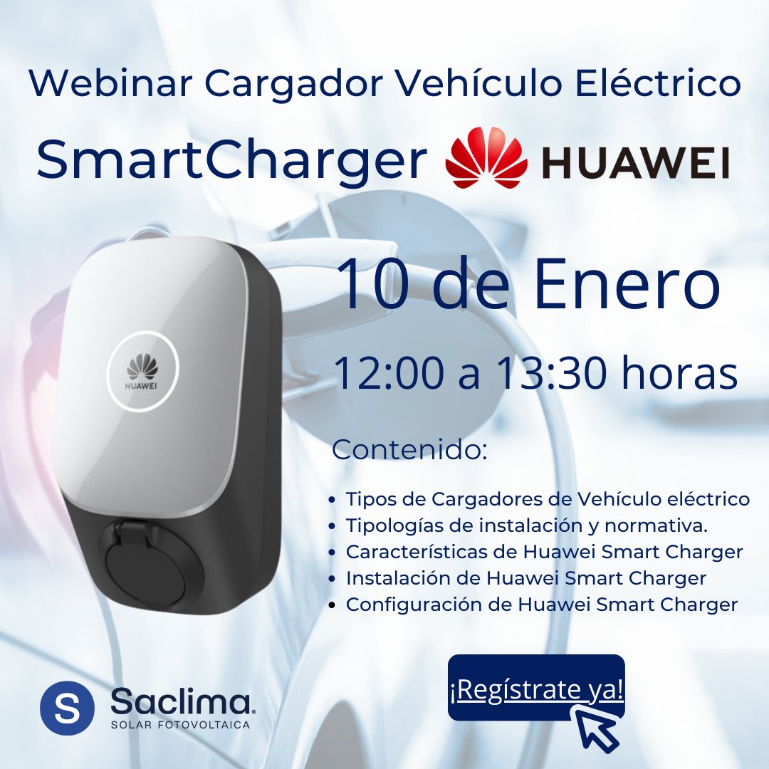 𝗪𝗲𝗯𝗶𝗻𝗮𝗿 𝗰𝗮𝗿𝗴𝗮𝗱𝗼𝗿 𝗱𝗲 #vehiculoelectrico 𝗛𝘂𝗮𝘄𝗲𝗶 𝗦𝗺𝗮𝗿𝘁𝗖𝗵𝗮𝗿𝗴𝗲𝗿

📅 𝟭𝟬 𝗱𝗲 𝗘𝗻𝗲𝗿𝗼 
⏲ 𝟭𝟮 𝗮 𝟭𝟯,𝟯𝟬 
➡ 𝗵𝘁𝘁𝗽𝘀://𝗳𝗼𝗿𝗺.𝗷𝗼𝘁𝗳𝗼𝗿𝗺.𝗰𝗼𝗺/𝟮𝟯𝟬𝟬𝟰𝟮𝟴𝟰𝟬𝟬𝟳𝟬𝟯𝟰𝟬

¡Regístrate ya!