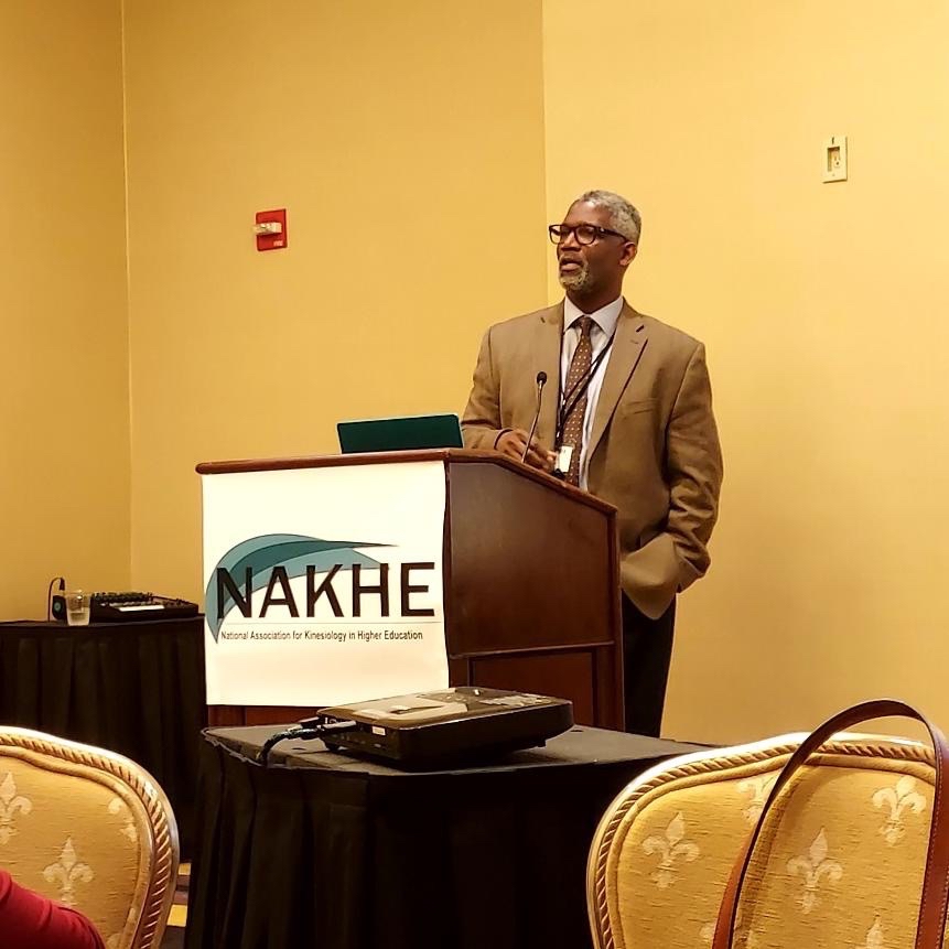 NAKHEorg's tweet photo. *DAY 1 RECAP*

THE PRAXIS LECTURE was delivered by Dr. Jared Russell. 

Learn more about #NAKHE, the Praxis Lecture,  and Dr. Russel below https://t.co/0YNYMcmGxI