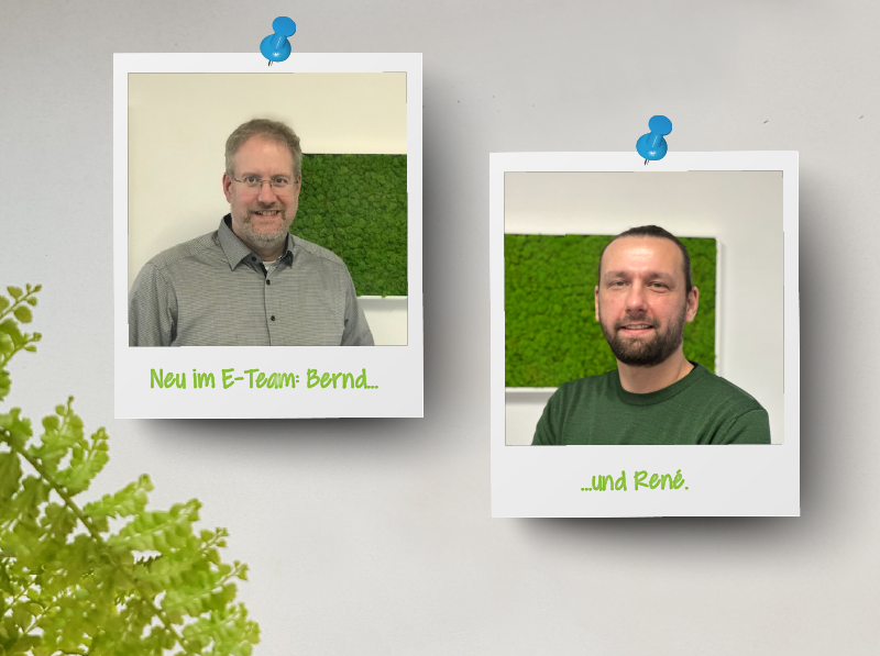 EconApplication's tweet photo. Neues Jahr, neue Kollegen! 💚-lich willkommen im E-Team, Bernd und Renè!
Bernd ist am 2. Januar als #Projektmanager und Senior Experte #Kreditgeschäft bei uns eingestiegen. Renè ist unser neuer #Business-#Analyst. 

#fintech #inSurTech #banking #software #antragsstrecken #lowcode https://t.co/55T78giJ7p