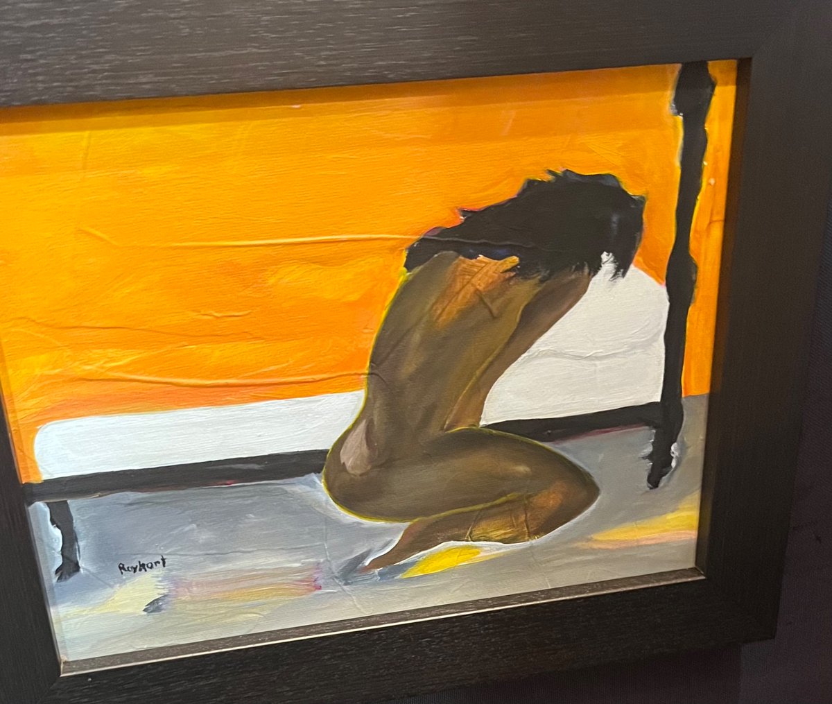 RayhartArt's tweet photo. “Nightly Kneel” #Acrylics on #Canvas 🔴Collected #Art by  #Rayhart https://t.co/umU06TslWB