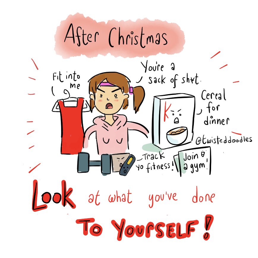 twisteddoodles's tweet photo. Adverts before and after Christmas https://t.co/IwaapslSkL