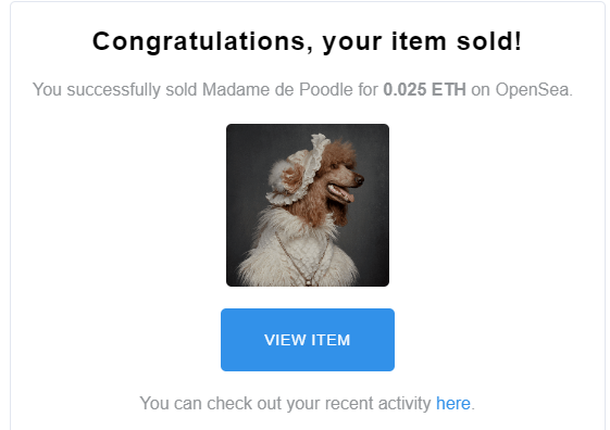 CarineBelzon's tweet photo. Sold! 
Another one of my Aristodogs was adopted 😊.
Thank you so much for supporting me and believing in my art 🥰 . 
#NFT #NFTs #nftphotography #nftphotographer #NFTCommunity #nftcollectors #NFTfamily #WomeninNFT #dogs #OpenSeaNFT https://t.co/9gnWLJdREi