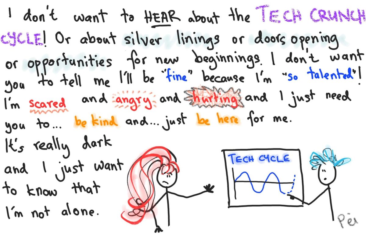 OnThePeiroll's tweet image. Not a great start to the new year, with the tech industry crunching so hard.

Remember to #BeKind and to just listen.
Those in distress sometimes just want to vent and to be heard.

Problem solve later, after the tears and anger.

Just ask: &quot;How can I best support you right now?&quot;