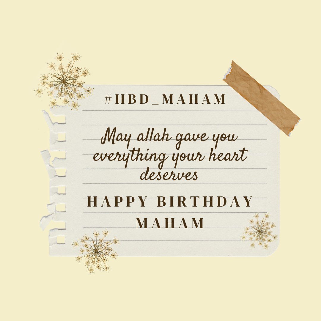 May your birthday be sprinkled with fun and laughter 
Many many happy returns of the day Dear Maham @Mahi_136 
#HBD_Maham