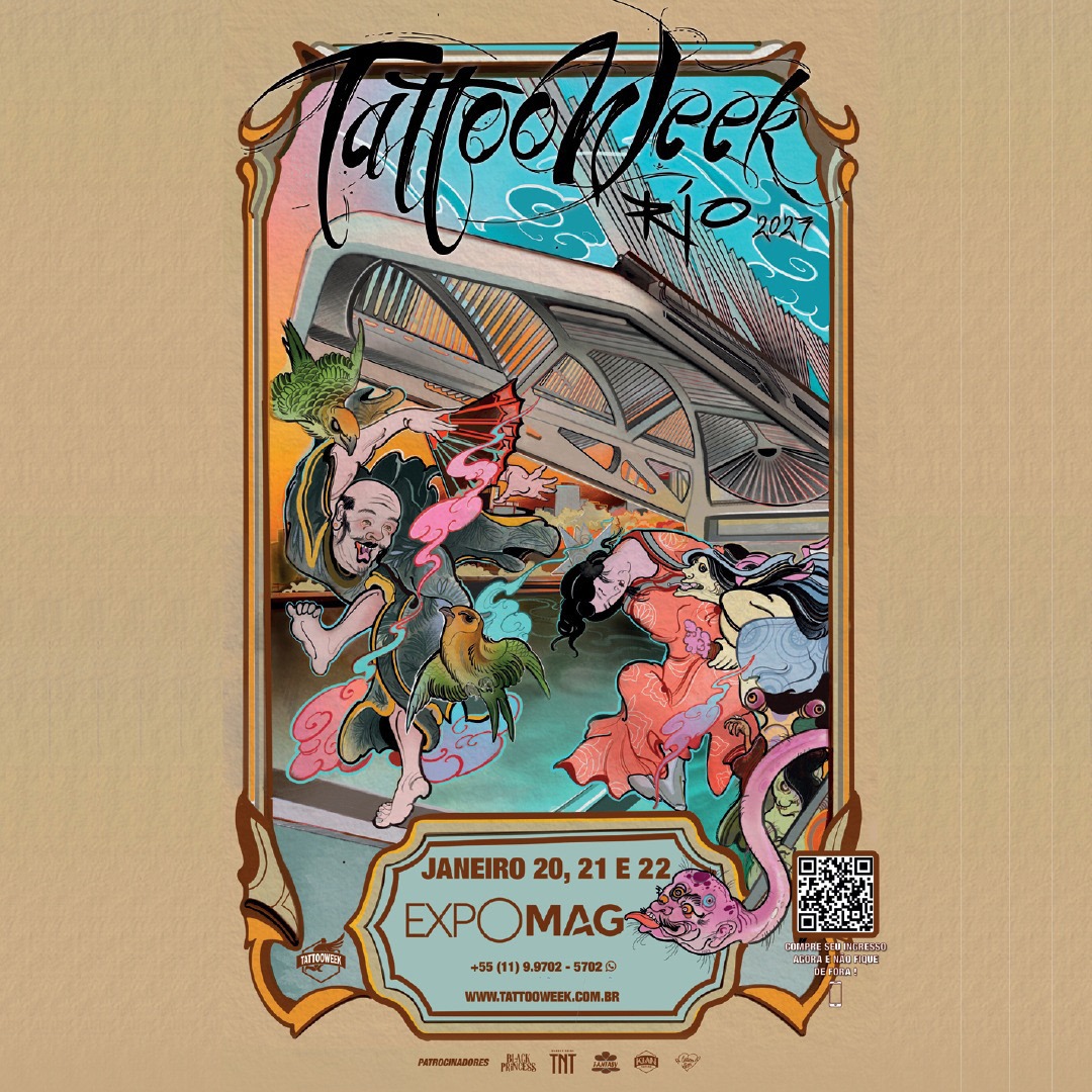 riodejaneiro's tweet photo. Anota aí na agenda: esse mês tem Tattoo Week Rio 2023!
Nos dias 20 até 22 de Janeiro (sexta, sábado e domingo), das 12h às 22h, o EXPO MAG será palco da 10ª edição do evento. Saiba mais: https://t.co/6Y1sYhxp0I
#tattooweek #tatuagem #ConcursoMisseMisterTattooweek #rio https://t.co/c1cJUwbptz