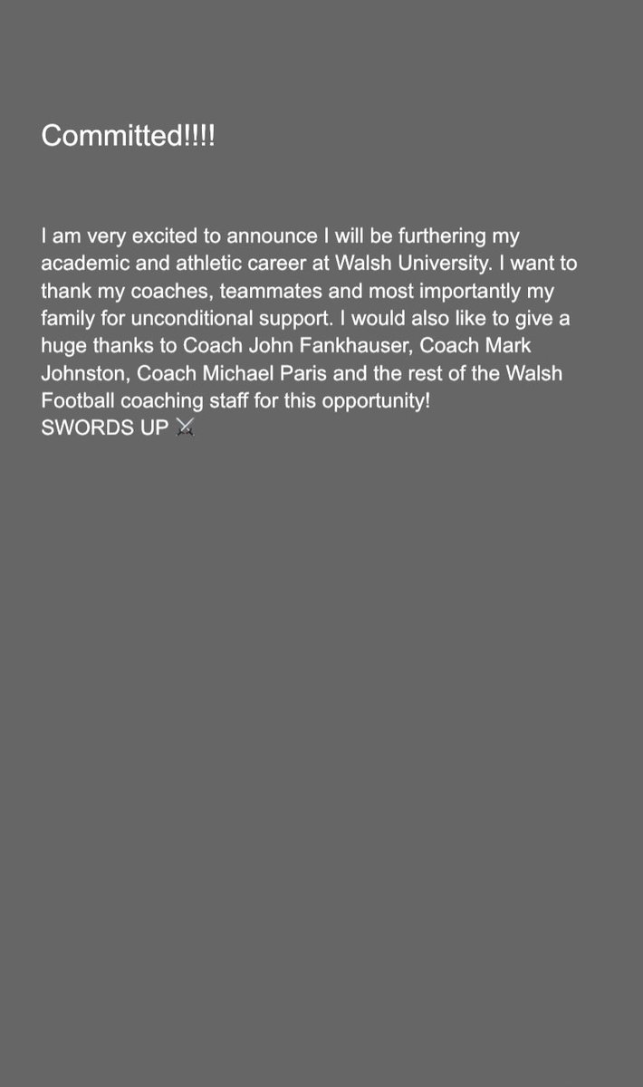 N_Boozer33's tweet image. Committed!!! Can’t wait to get started
SWORDS UP ⚔️⚔️
@CoachFank1 @CoachMarkJ @MikeParis83 @stowfootball