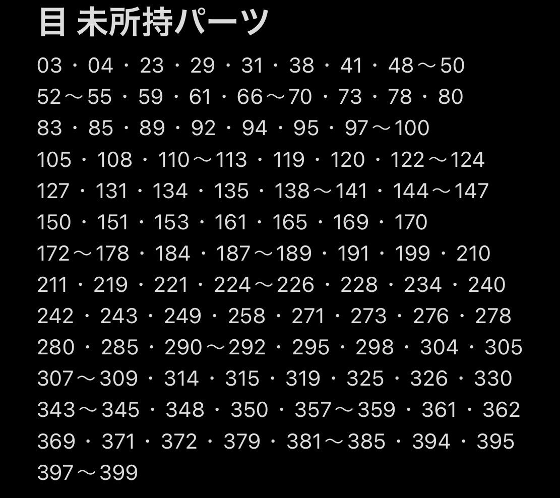 Shiome04's tweet photo. 未所持パーツの一覧になりますm(_ _)m
合う子がおりましたらよろしくお願い致します(｡•ㅅ•｡)♡ https://t.co/uRLMvukCgI