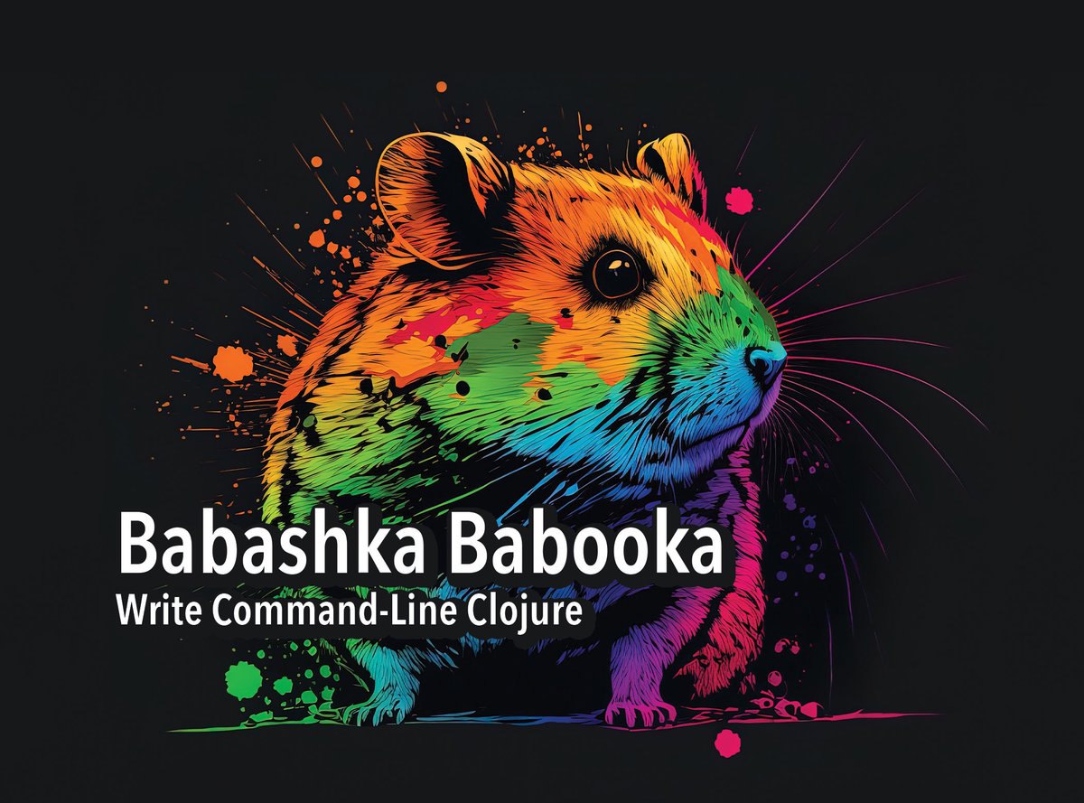 Babashka Babooka: Write Command Line Clojure
braveclojure.com/quests/babooka/

Babashka is a Clojure scripting runtime created by <a href="/borkdude/">(λ. borkdude) 🌱</a>, and this guide will show you how to get productive with it!

Includes links to free PDF and epub downloads

Enjoy! 🎉