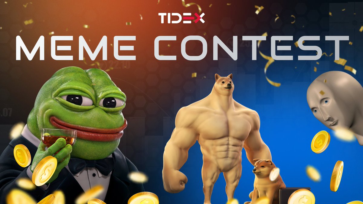 📣 NEW #Contest2023 📣 

🤑Simply post a #TIDEX-themed meme in a comment below. The 3 best get 500 #TDX sent to their wallet. 

Need some help❓️
👉 Feel free to use any Google meme generator!