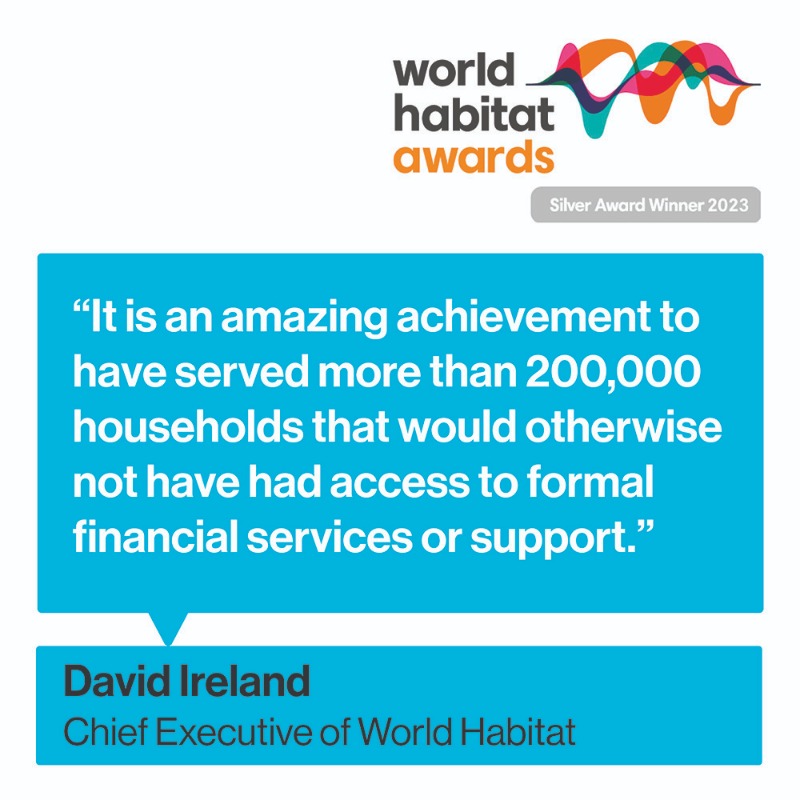 Habitat_org's tweet photo. Habitat for Humanity’s MicroBuild Fund is a World Habitat Award winner for 2023! 🏆
Jointly organized by @UNHABITAT and @WorldHabitat the #WorldHabitatAwards are the world’s leading housing awards, recognizing innovating, outstanding and revolutionary housing projects globally.