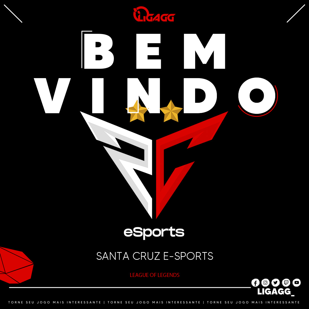 #Apresentações #LigaGG #lol 

Está chegando o início do 1ª Split na próxima semana dia 11/01 começa!!

E a <a href="/SantaCruzFC/">Santa Cruz F.C.</a> Chegou pra mostrar sua forma, o NORDESTE VEM JUNTO!!! pra quem quer acompanhar dia 11/01 eles vão participar dos torneios Grompe e Lobos!