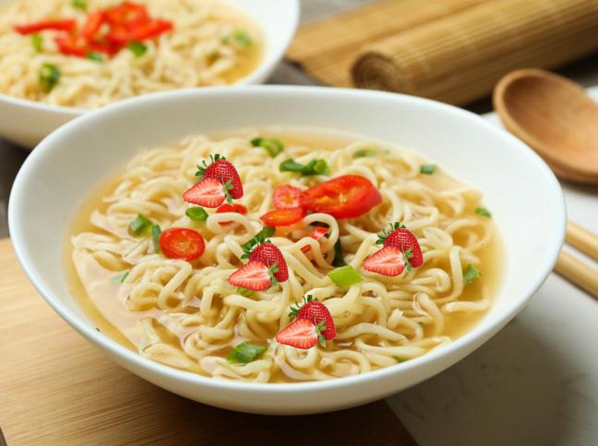 untailirik's tweet image. ⠀⠀Omelet strawberry buat @deraianasa, indumi strawberry buat @Pajabaga 👍