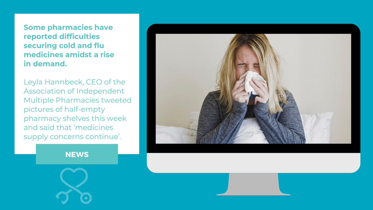 HPAPharmacyAcad's tweet photo. #InTheNews: Pharmacists are struggling to secure common cold and flu medicines.

Read more: https://t.co/shh6aTq2N7 https://t.co/0znSjUtOQP