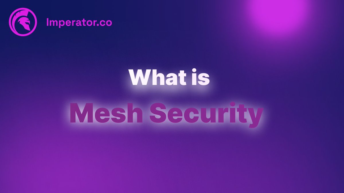 imperator_co's tweet image. Mesh Security is a new security sharing model on #Cosmos that was first introduced at Cosmoverse and conceptualized by @sunnya97, @JakeHartnell, and @RealInterchain.

What is Mesh Security? We explain the basic concepts in this short video:

Link 👇
youtu.be/mFGz-3vl1js