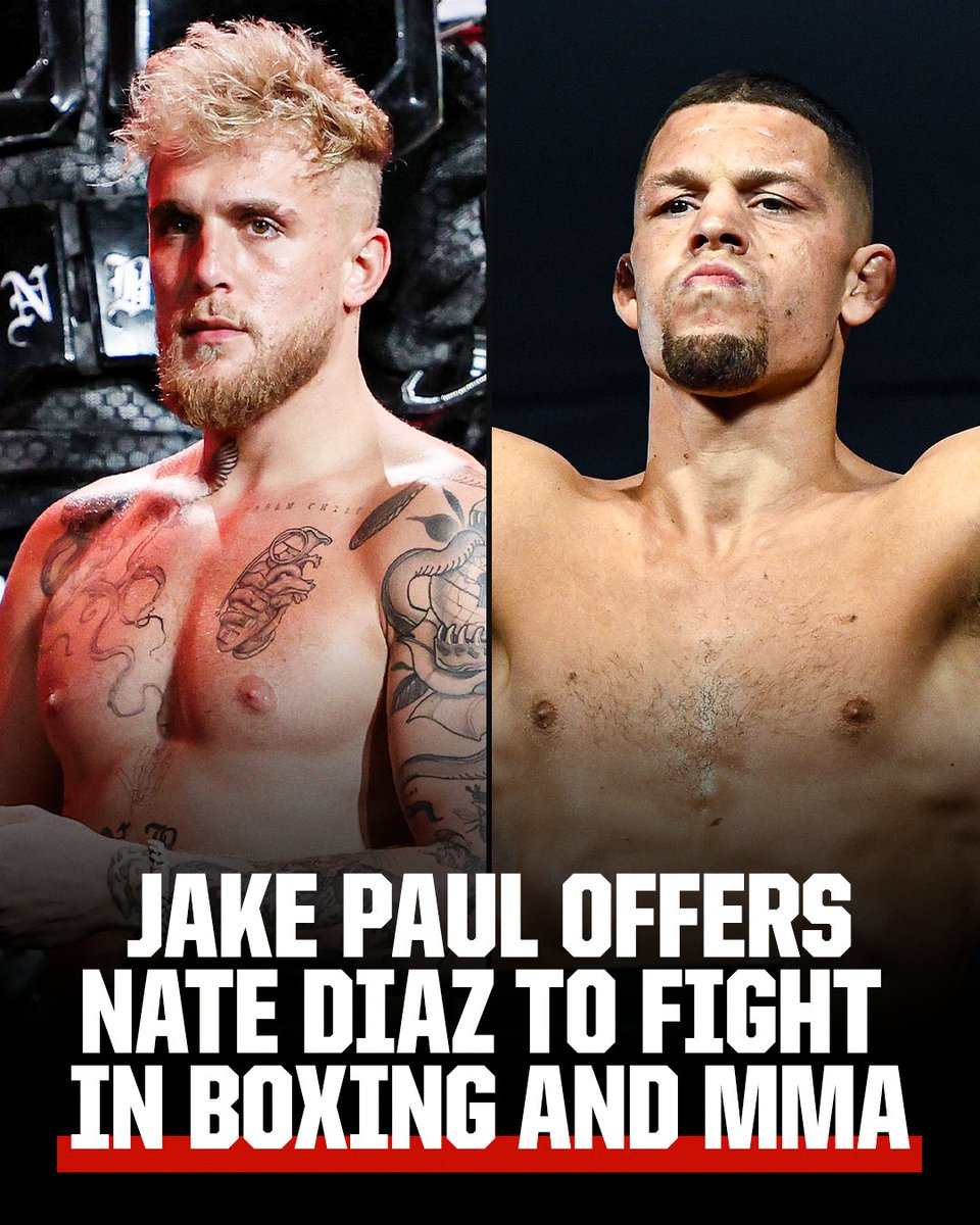 espnmma's tweet photo. Jake Paul announced on social he will be fighting in the PFL and that he offered Nate Diaz a two-fight deal.

The offer includes a boxing match, then six months later a fight in the PFL. https://t.co/tF3c3Oxbzm