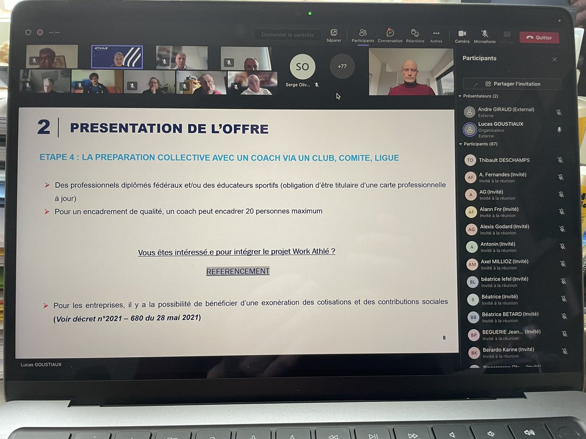 thib_deschamps's tweet photo. [Sport en entreprise 🏃🏿‍♀️🏃🏻‍♂️🌈🤩]
150 acteurs des structures fédérales @FFAthletisme #ligues #comitesdepartementaux #clubs inscrits et motivés par #WorkAthlé .👏😊L’#Athlétisme sera au RDV en synergie avec le @medef pour faire 🚀la dynamique.👊💪😁@PresidentFFA @dcarlach #Forme #QVT https://t.co/OUUr6CxxGH