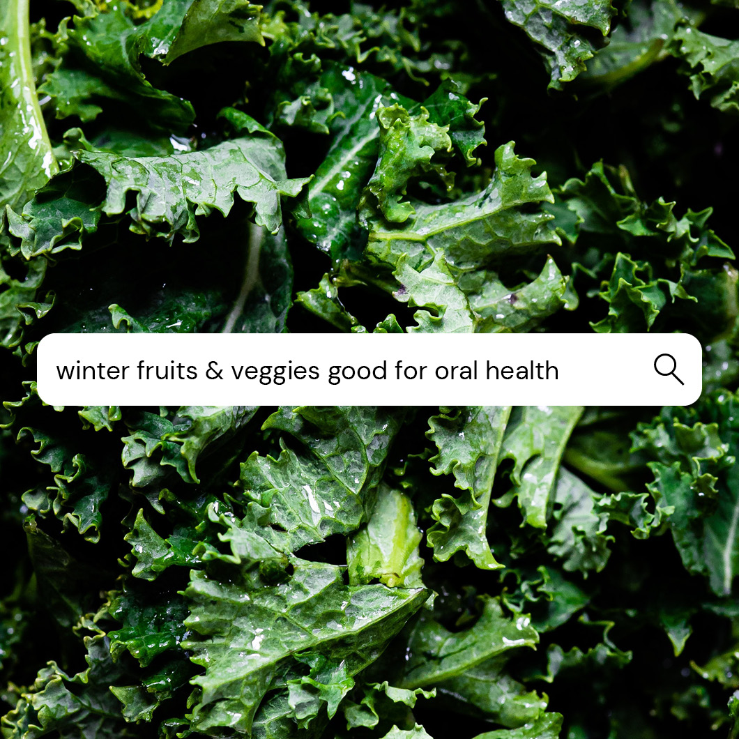 ToothBoss's tweet photo. Did you know there are several types of winter produce that help with a healthier smile? Try adding foods like kale, kiwi, and oranges to your diet for a boost in Vitamin C! These foods can help reduce inflammation in your gums giving you a healthier, happier smile. 😄#oralhealth https://t.co/OueuZ2EZgk