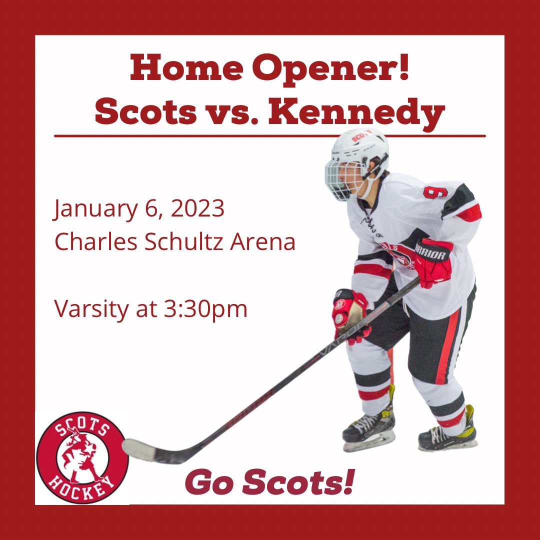 The Varsity game vs Kennedy has been rescheduled for tomorrow afternoon.  
Go Scots!