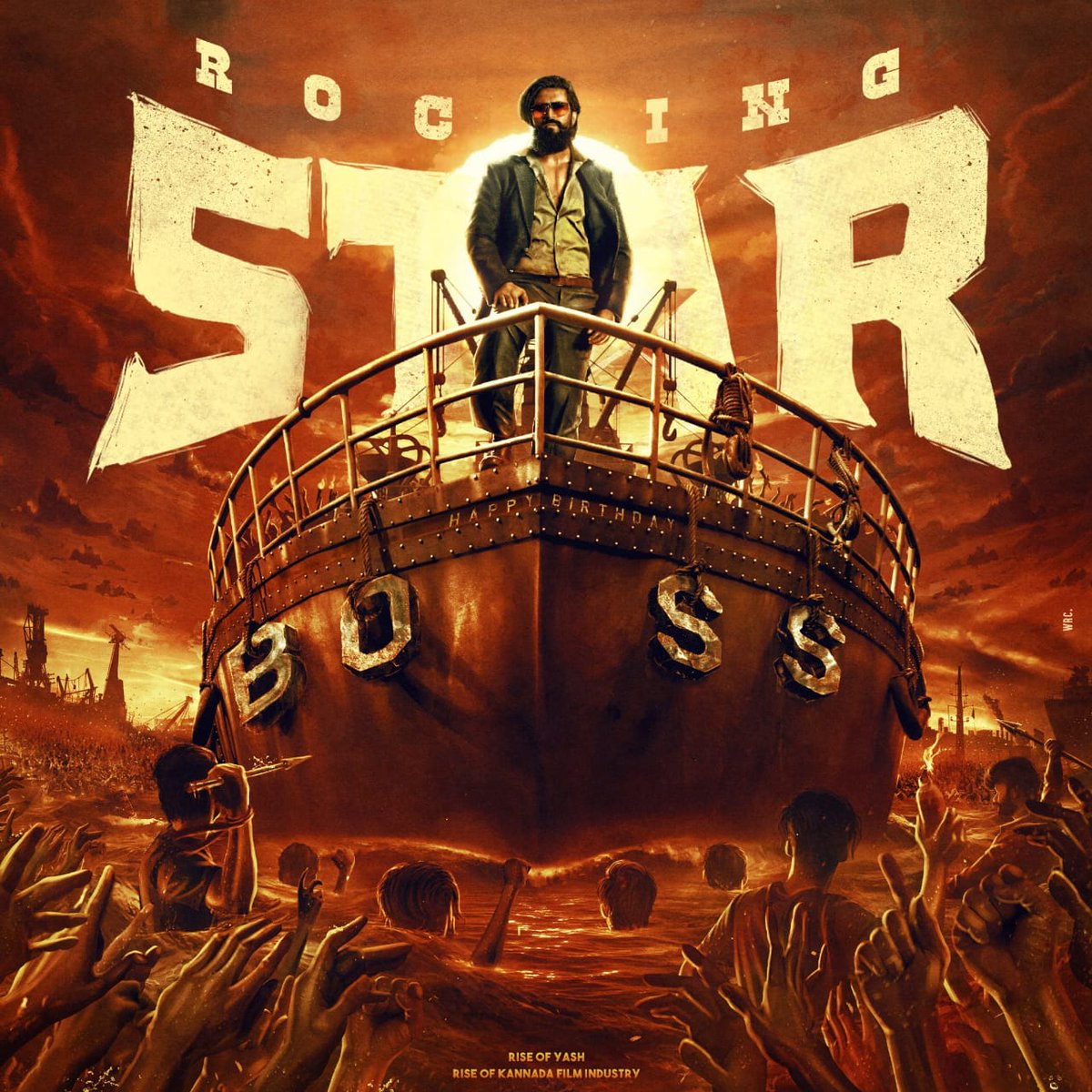 In 2008, Nobody knew his name nor he had any trails to follow.
At present, The entire industry is being recognised with his name and waiting for his next Vision.
This is how "Legends are made"
Here's the CDP to revel the stalwart of KFI 🔥

#YASHBOSSBdayCDP <a href="/TheNameIsYash/">Yash</a>