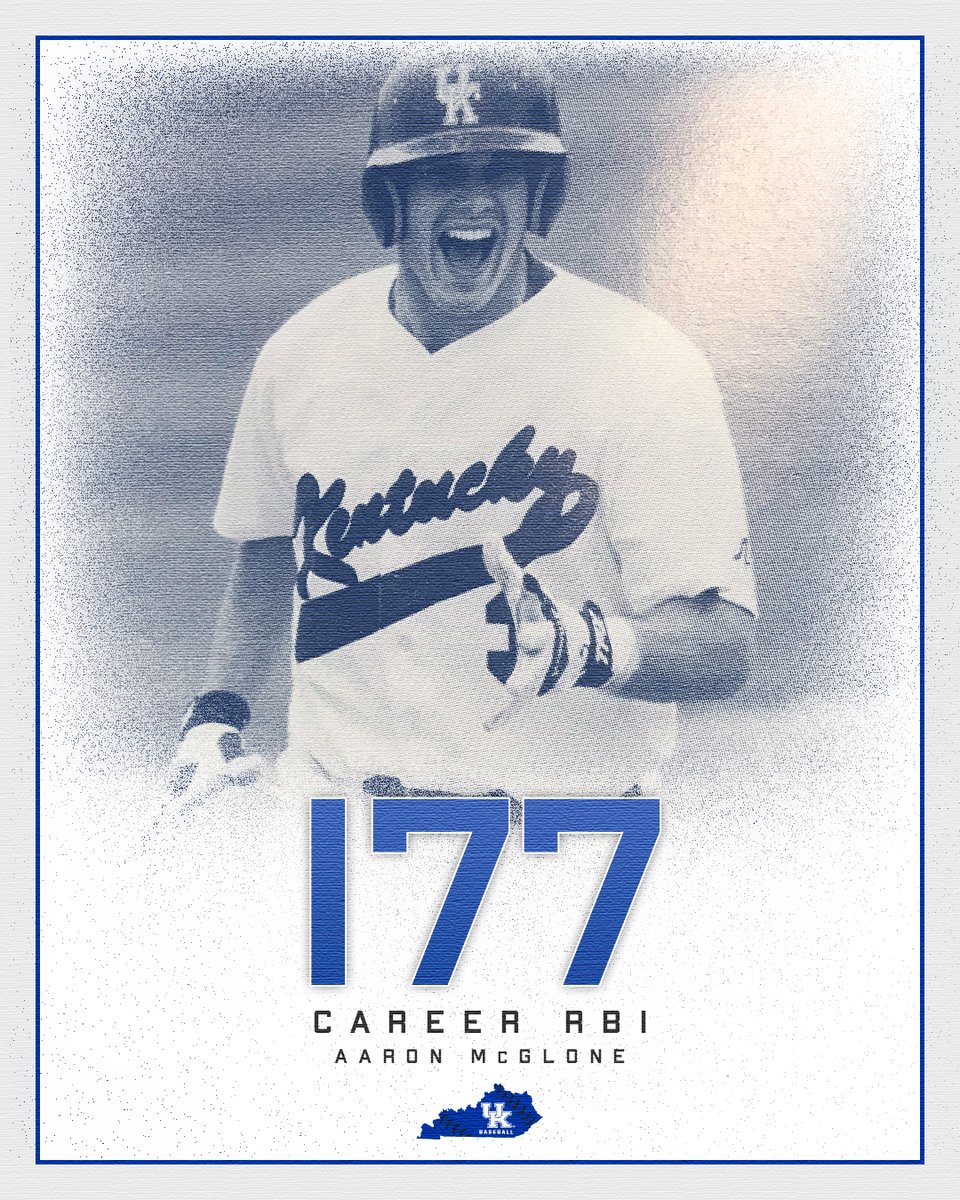 UKBaseball's tweet photo. 1996 Kentucky Mr. Baseball @aaronmac3 owns the record for career RBI at his home state school (He's from Greenup County) https://t.co/yEamHpAZq6