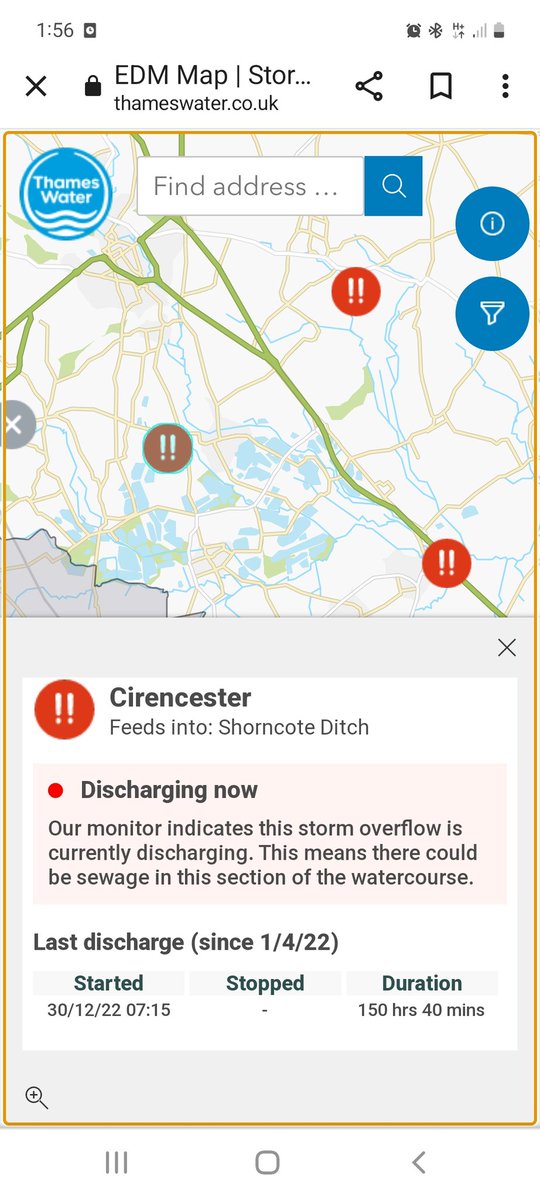 South_Cerney's tweet photo. Thames Water currently discharging sewage from Shorncote into the Shire Ditch:
https://t.co/wb9GjTxGKT https://t.co/E3Y9Obq0Ff