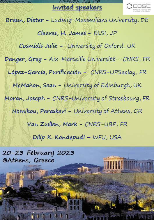 GeoElectra's tweet photo. Interested in the Origin of Life &amp; Life Detection in rocks ? Then join our @chemobrionics workshop @Athens 🗓️20-23 Feb funded by @COSTprogramme  
Register now (no fee) https://t.co/K4BEXeynAE 
check 👇our amazing invited speakers #prebiotic_chemistry #biosignatures https://t.co/MEhl5SrU3u