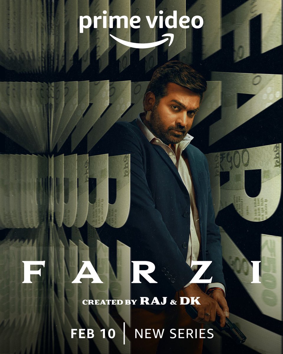 #Farzi first look, new amazon prime series created by The Family Man duo @rajndk. Starring #ShahidKapoor, #KayKayMenon, #VijaySethupathi & #RaashiKhanna 🤩🔥

My Excitement 📈🚀