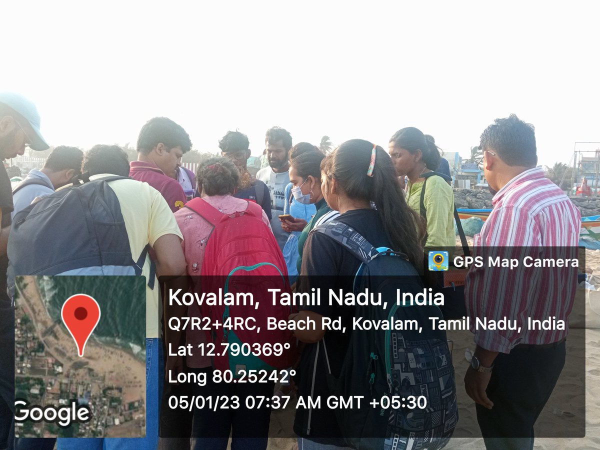 AmitKumar_ak14's tweet photo. Field trip to #Covelong to explore #MarineBiodiversity with #workshop participants. #ecologicalmethods #fieldstudies #fishlandingcenter
@Prakash_caridea @ShrutikaRaut98 @KKunjulakshmi https://t.co/eM6vTjmYOU