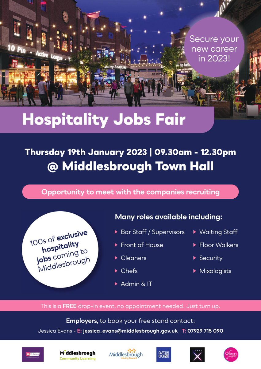 ChoosingPathway's tweet image. Looking for employment within the Hospitality sector? 

@mbrolearn are hosting a Hospitality Jobs Fair on Thursday 19th January 2023.  

No need to book, just turn up between 9:30am - 12:30pm to speak with the multiple employers attending the event.