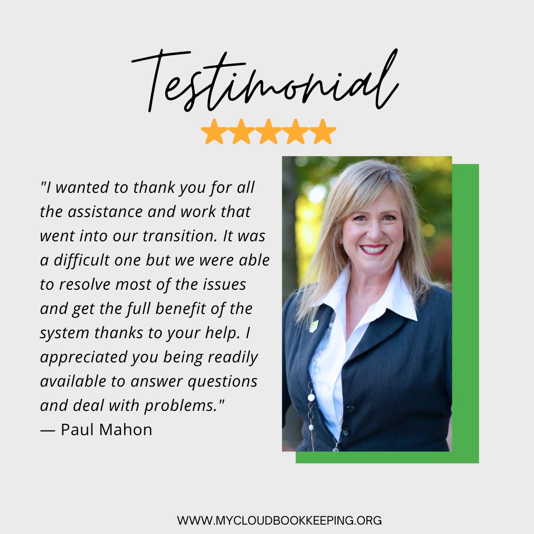 mycloudbooks's tweet photo. Kicking off the new year with some fantastic feedback from our clients! 🥰

If you would like help with your #QuickBooks setup, get in touch with me! https://t.co/7cvkl6uJR5
⁠
#testimonial #quickbookstraining #quickbooksproadvisor #bookkeeping #CPA #clientreviews https://t.co/2p7fxxYt7X