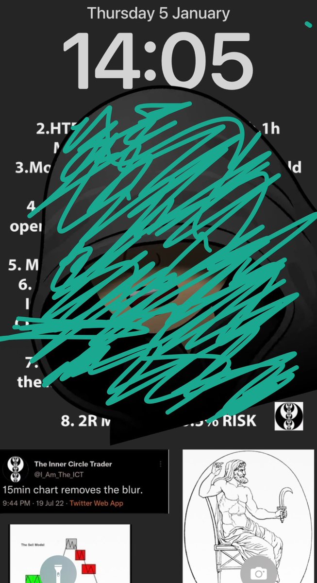 Jos7821's tweet photo. 2023 Lockscreen with my whole trading plan on💁 https://t.co/jIliFxbRRU