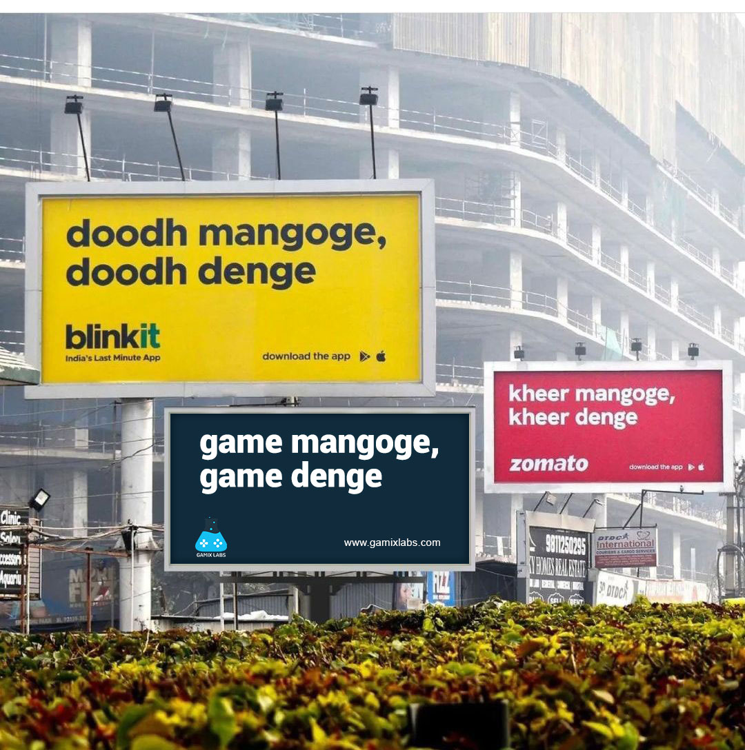 GamixLabs's tweet photo. If you want games, we are here to develop them.
#fun #zomato #blinkit #creative #gamixlabs #gamix #game https://t.co/R5n8ieh0tI